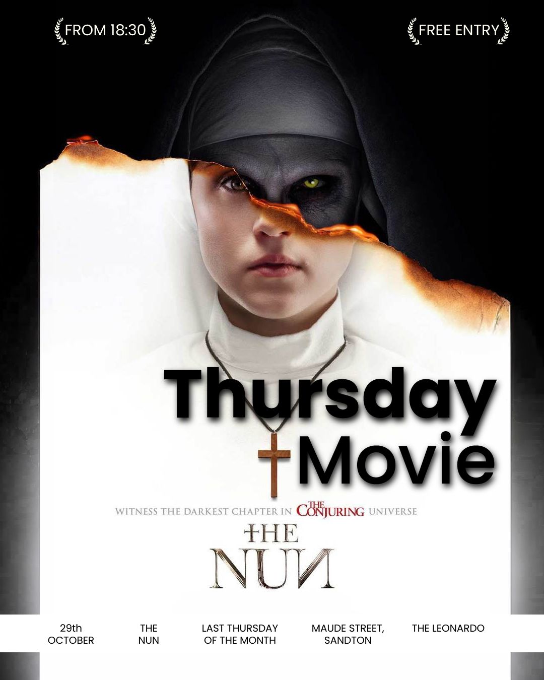 Prepare for a bone-chilling night of cinema with Thursday Movie Night at The Leonardo!